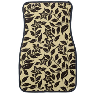 Floral Leaves Pattern-23756 Car Floor Mat
