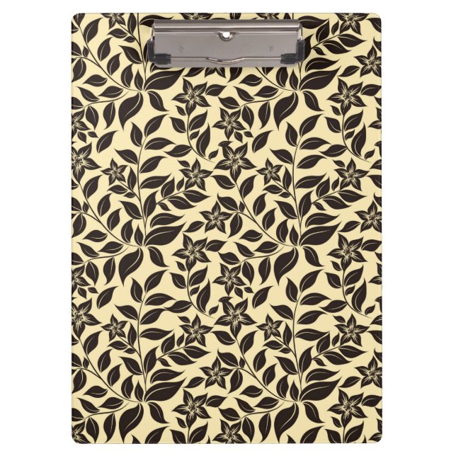 Floral Leaves Pattern-23756 Clipboard (Front)