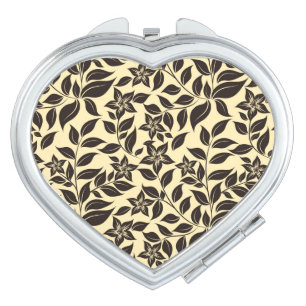 Floral Leaves Pattern-23756 Compact Mirror