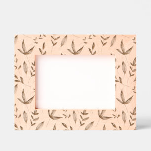 Floral Leaves pattern Engraved Frames