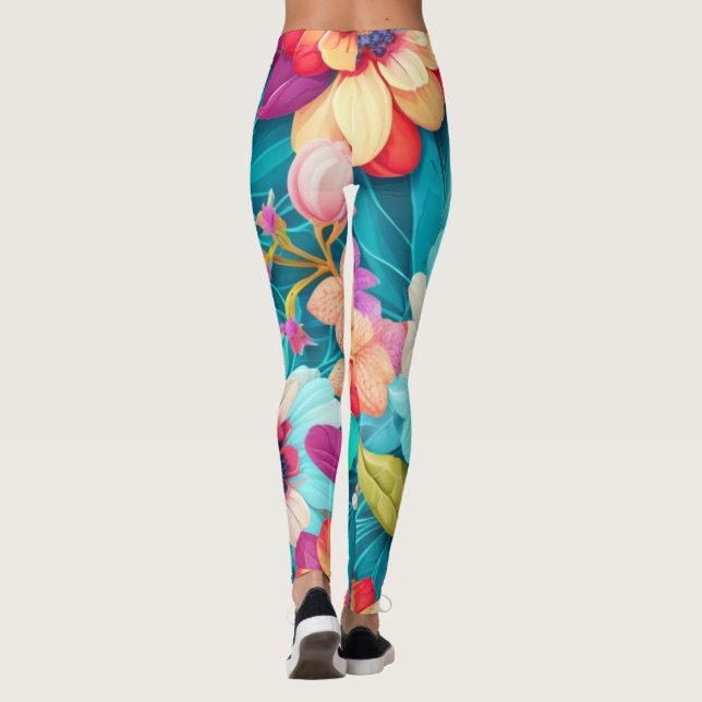 floral leggings (Back)