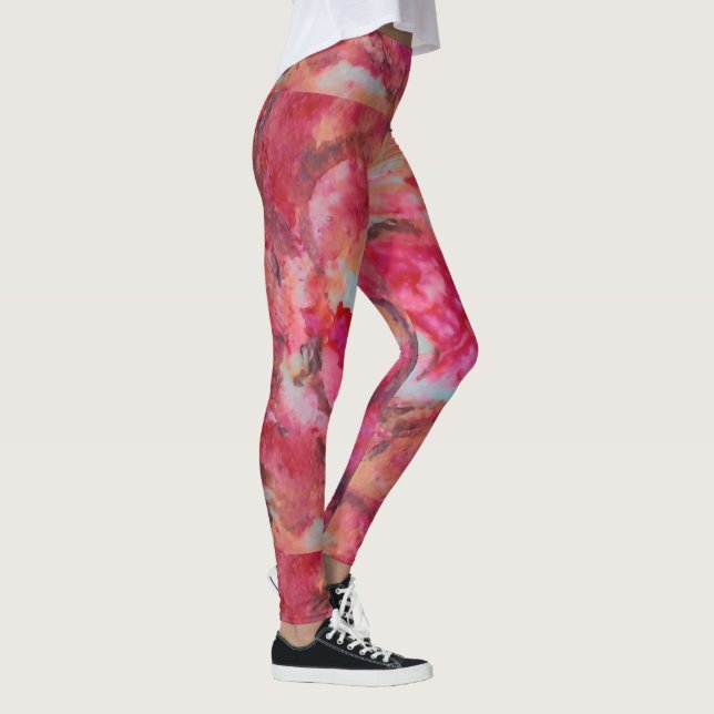 FLORAL LEGGINGS BY ARTIST PAULA REILLY. (Right)