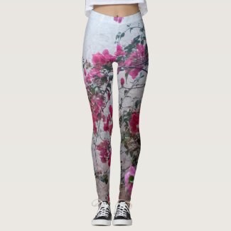 Floral Leggings by Htawq