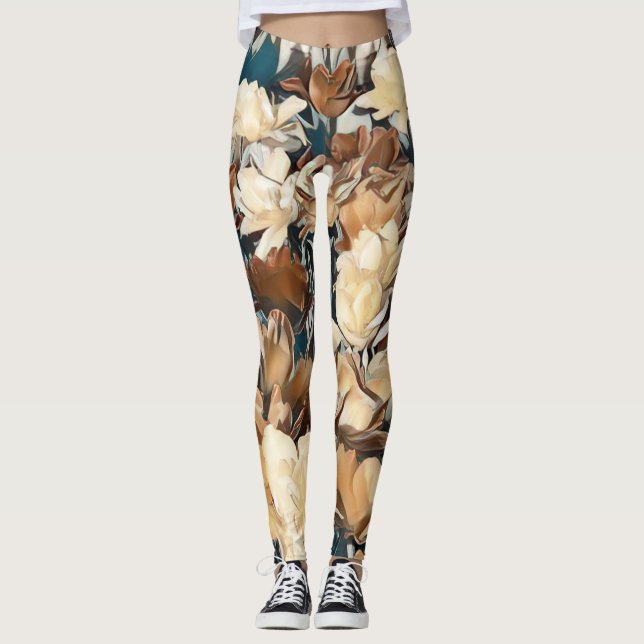 Floral Leggings with Fairy Effect (Front)