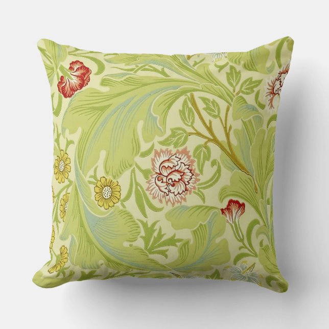 Floral Leicester Throw Pillow (Front)