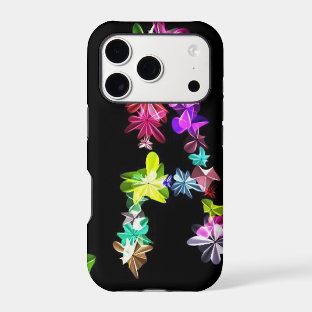 Floral Letter A Art Print Case-Mate iPhone Case (Back)
