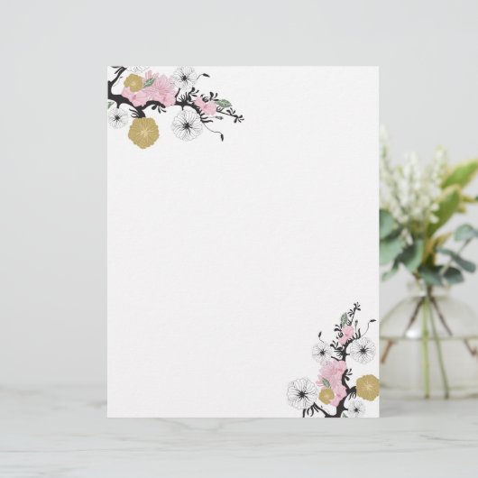 Floral Letterhead (Standing Front)