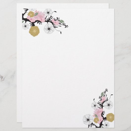 Floral Letterhead (Front/Back)