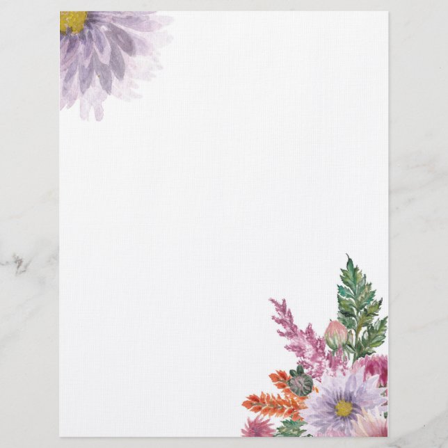Floral Letterhead (Front)