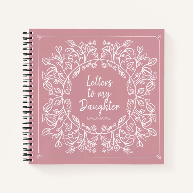 Floral Letters to My Daughter Keepsake Journal (Front)