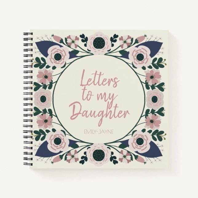 Floral Letters to My Daughter Keepsake Journal (Front)