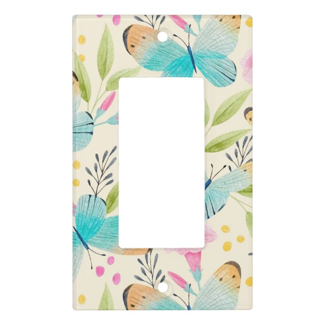 Floral Light Switch Cover (Front)