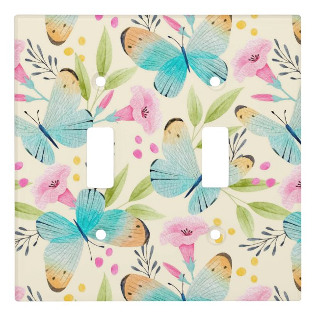 Floral Light Switch Cover (Front)