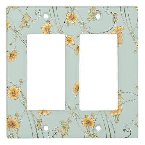 Floral Light Switch Cover Home Decor 