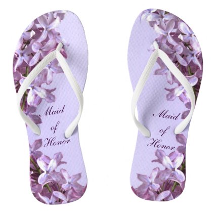 Floral Lilac Flowers Wedding Maid of Honor