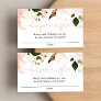 Floral lilies lily baby shower diaper raffle cards