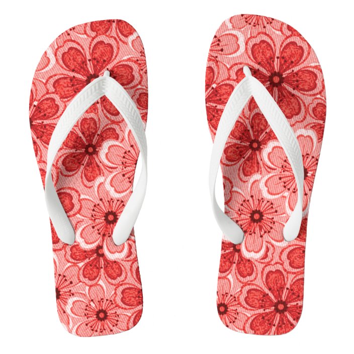 white line flip flops