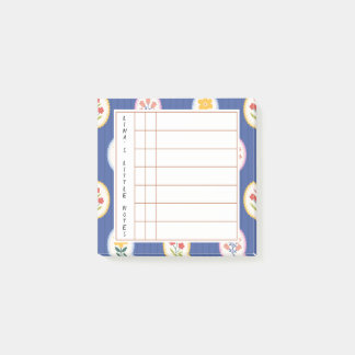 Floral Lined Frame – Blossom Time Sticky Notes