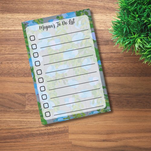 Floral Lined To Do List Post_it Notes