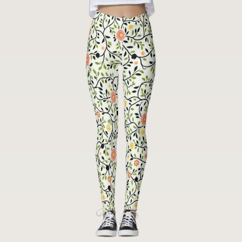 Floral Lines Leggings