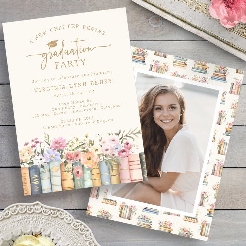 Floral Literary Graduation
