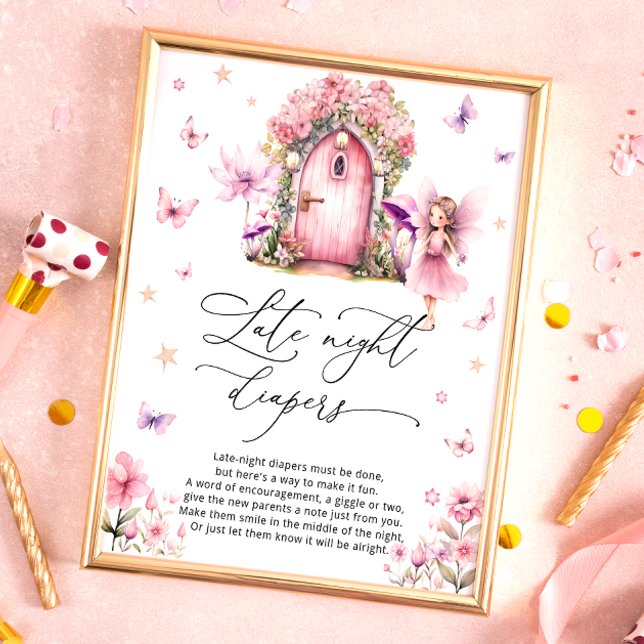 Floral Little Fairy Garden Late Night Diapers Game Poster (Creator Uploaded)