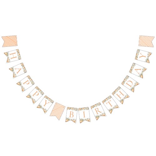 Floral Little Pumpkin Birthday Banner