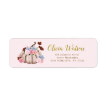 Floral Little Pumpkin Personalized