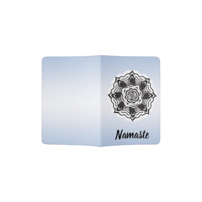Floral Lotus Mandale Namaste Passport Holder