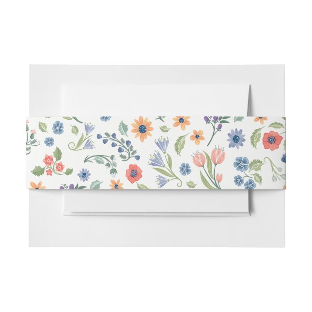 Floral love Belly Band (Front Example)