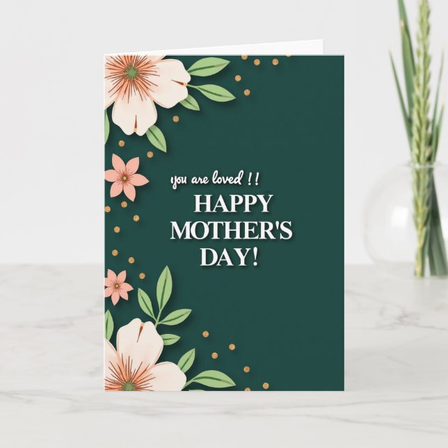 Floral Love Celebration Card (Front)