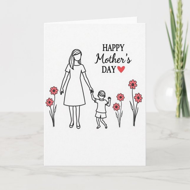 Floral Love Family Card (Front)