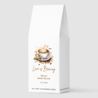 Floral Love is Brewing Bridal Shower Rosted Coffee