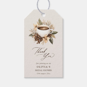 Floral Love is Brewing Bridal Shower Thank You Gift Tags