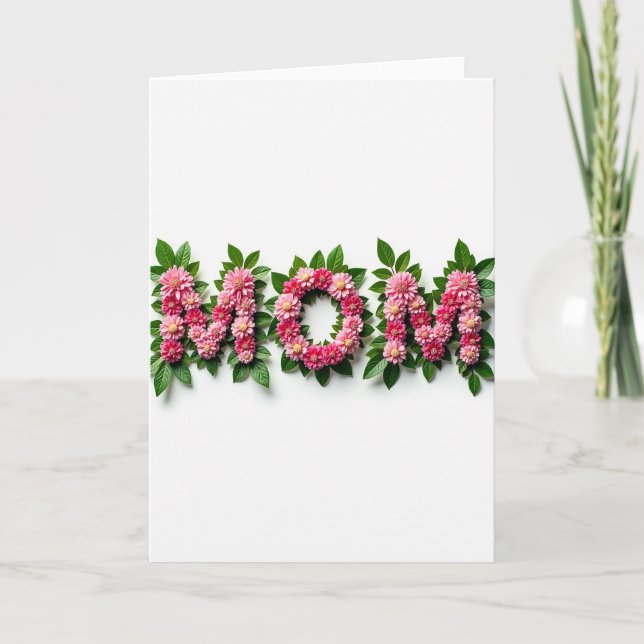 Floral Love Message Card (Front)