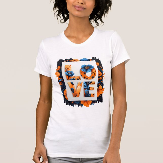  Floral LOVE Women's T-Shirt (Front)