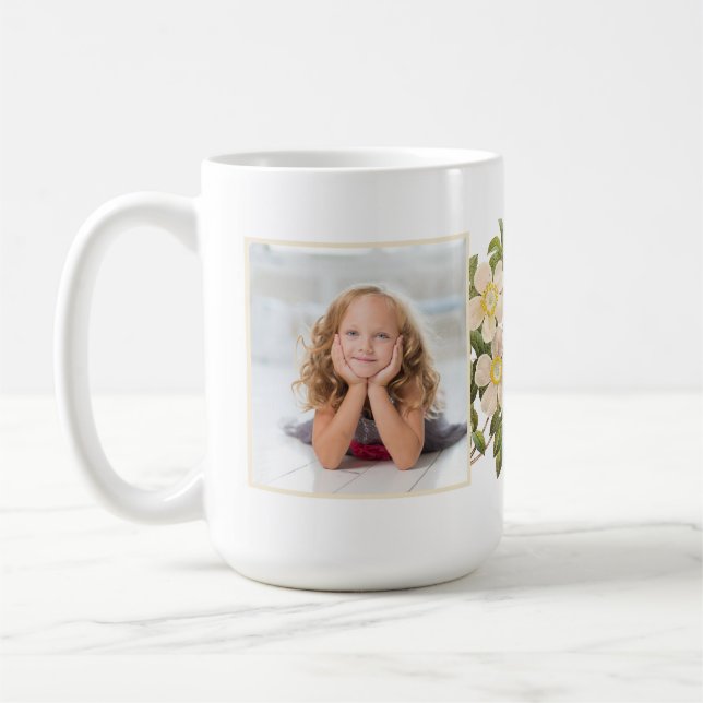 Floral Love You Photo  Coffee Mug (Left)
