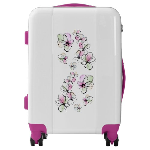 Floral  luggage