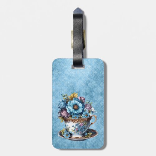 Floral Luggage Tag