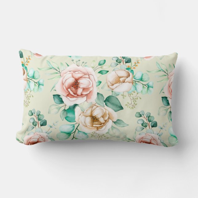 Floral Lumbar Pillow (Front)