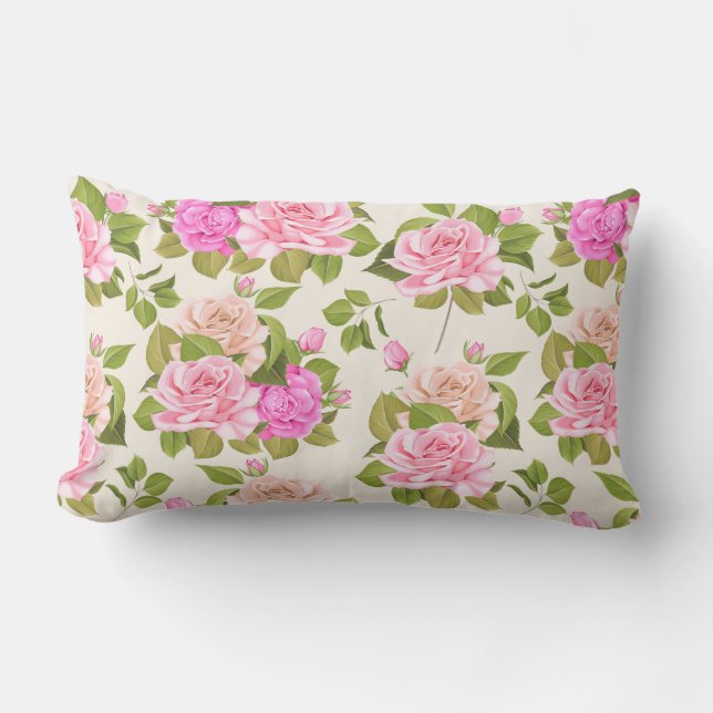Floral Lumbar Pillow (Front)
