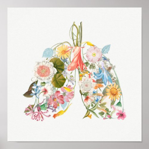 Floral Lungs Poster