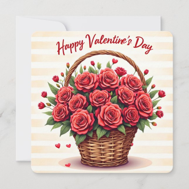 Floral Luxury Beautiful Love Trendy Collection Holiday Card (Front)
