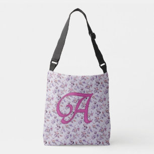 Floral Luxury Monogram A Crossbody Bag