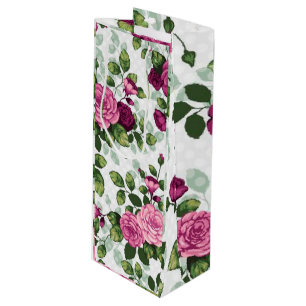 Floral Luxury Wine Gift Bag