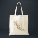 floral M monogram wedding spring Bridal Shower Tote Bag<br><div class="desc">***this design is part of a collection*** _______________________ this design template is fully editable and customizable by you the customer - click personalize further button if you wish to move, add, delete, or make significant changes to the design _______________________ *if you have any DESIGN questions or need more designs or...</div>