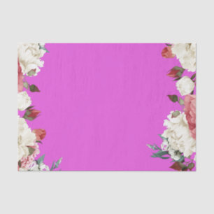 floral magenta 10lb Tissue Wrapping Paper