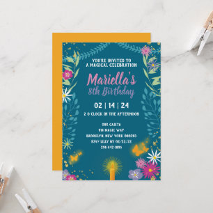 Floral Magic Birthday Invitation
