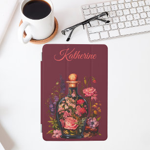 Floral Magic Potion - Witchy Vibes Custom Name iPad Mini Cover