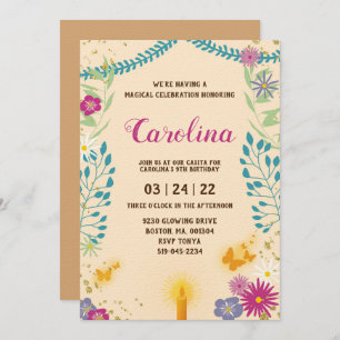 Floral Magical Birthday invitation